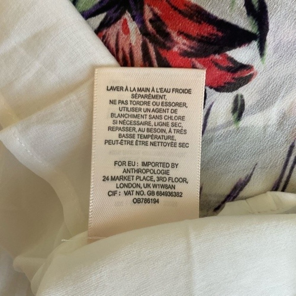 Anthropologie Floral Maxi Dress - Purple and Red - Picture 7 of 7